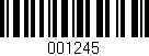 Código de barras (EAN, GTIN, SKU, ISBN): '001245'