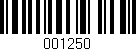 Código de barras (EAN, GTIN, SKU, ISBN): '001250'