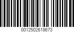 Código de barras (EAN, GTIN, SKU, ISBN): '0012502619673'