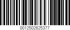 Código de barras (EAN, GTIN, SKU, ISBN): '0012502625377'