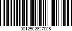 Código de barras (EAN, GTIN, SKU, ISBN): '0012502627005'