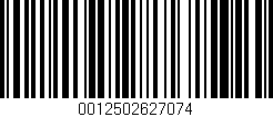 Código de barras (EAN, GTIN, SKU, ISBN): '0012502627074'