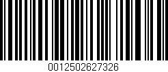 Código de barras (EAN, GTIN, SKU, ISBN): '0012502627326'
