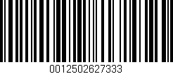 Código de barras (EAN, GTIN, SKU, ISBN): '0012502627333'