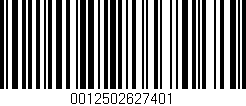 Código de barras (EAN, GTIN, SKU, ISBN): '0012502627401'