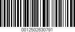 Código de barras (EAN, GTIN, SKU, ISBN): '0012502630791'