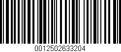 Código de barras (EAN, GTIN, SKU, ISBN): '0012502633204'