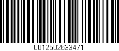 Código de barras (EAN, GTIN, SKU, ISBN): '0012502633471'