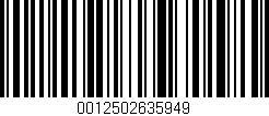 Código de barras (EAN, GTIN, SKU, ISBN): '0012502635949'