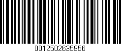 Código de barras (EAN, GTIN, SKU, ISBN): '0012502635956'