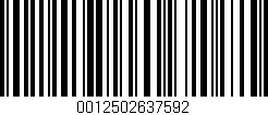 Código de barras (EAN, GTIN, SKU, ISBN): '0012502637592'