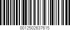Código de barras (EAN, GTIN, SKU, ISBN): '0012502637615'