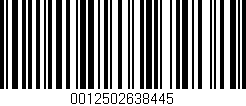 Código de barras (EAN, GTIN, SKU, ISBN): '0012502638445'