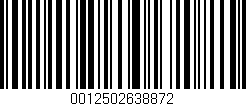 Código de barras (EAN, GTIN, SKU, ISBN): '0012502638872'