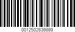 Código de barras (EAN, GTIN, SKU, ISBN): '0012502638889'