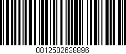 Código de barras (EAN, GTIN, SKU, ISBN): '0012502638896'