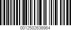 Código de barras (EAN, GTIN, SKU, ISBN): '0012502638964'