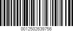 Código de barras (EAN, GTIN, SKU, ISBN): '0012502639756'