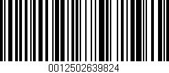 Código de barras (EAN, GTIN, SKU, ISBN): '0012502639824'