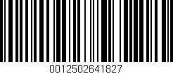 Código de barras (EAN, GTIN, SKU, ISBN): '0012502641827'
