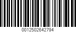 Código de barras (EAN, GTIN, SKU, ISBN): '0012502642794'