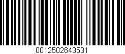 Código de barras (EAN, GTIN, SKU, ISBN): '0012502643531'