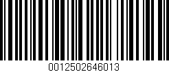 Código de barras (EAN, GTIN, SKU, ISBN): '0012502646013'