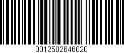 Código de barras (EAN, GTIN, SKU, ISBN): '0012502646020'