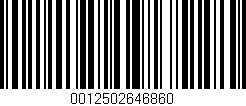 Código de barras (EAN, GTIN, SKU, ISBN): '0012502646860'