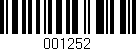 Código de barras (EAN, GTIN, SKU, ISBN): '001252'