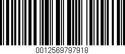 Código de barras (EAN, GTIN, SKU, ISBN): '0012569797918'
