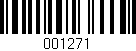 Código de barras (EAN, GTIN, SKU, ISBN): '001271'