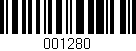 Código de barras (EAN, GTIN, SKU, ISBN): '001280'