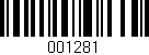 Código de barras (EAN, GTIN, SKU, ISBN): '001281'