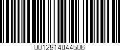 Código de barras (EAN, GTIN, SKU, ISBN): '0012914044506'