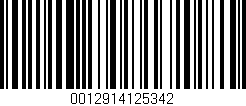 Código de barras (EAN, GTIN, SKU, ISBN): '0012914125342'