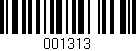 Código de barras (EAN, GTIN, SKU, ISBN): '001313'