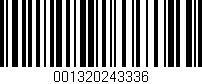 Código de barras (EAN, GTIN, SKU, ISBN): '001320243336'