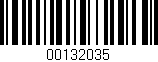 Código de barras (EAN, GTIN, SKU, ISBN): '00132035'