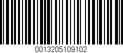 Código de barras (EAN, GTIN, SKU, ISBN): '0013205109102'