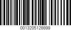 Código de barras (EAN, GTIN, SKU, ISBN): '0013205128899'
