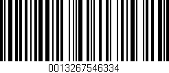 Código de barras (EAN, GTIN, SKU, ISBN): '0013267546334'