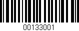 Código de barras (EAN, GTIN, SKU, ISBN): '00133001'