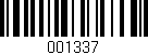 Código de barras (EAN, GTIN, SKU, ISBN): '001337'