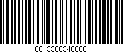 Código de barras (EAN, GTIN, SKU, ISBN): '0013388340088'