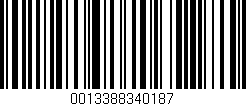 Código de barras (EAN, GTIN, SKU, ISBN): '0013388340187'