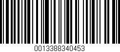 Código de barras (EAN, GTIN, SKU, ISBN): '0013388340453'