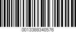 Código de barras (EAN, GTIN, SKU, ISBN): '0013388340576'