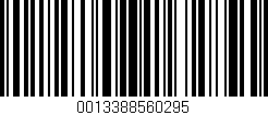 Código de barras (EAN, GTIN, SKU, ISBN): '0013388560295'