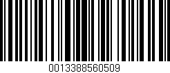 Código de barras (EAN, GTIN, SKU, ISBN): '0013388560509'